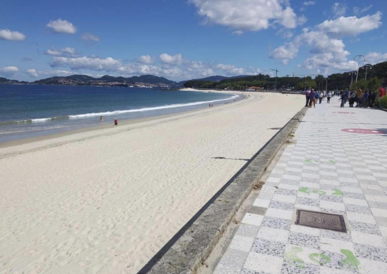 Samil Apartment, Primera Linea De Playa Con Wifi Y Garaje Vigo Kültér fotó